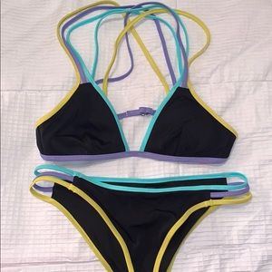 Tri-colored VS PINK bikini